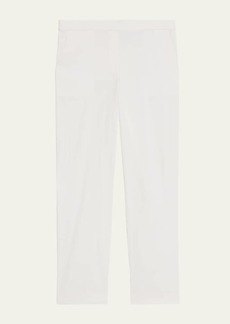 Theory Treeca Cropped Slim Pull-On Pants