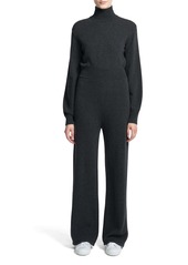 Theory Turtleneck Long Sleeve Wool & Cashmere Jumpsuit