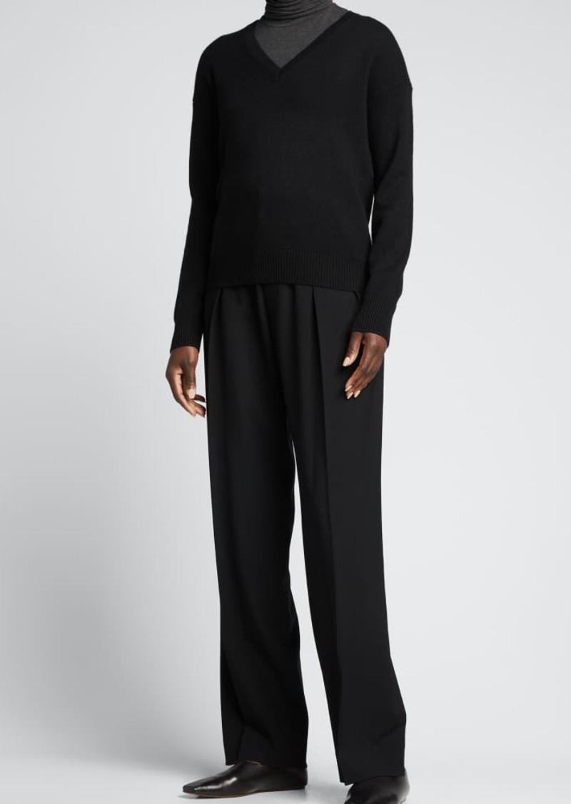 Theory V-Neck Easy Cashmere Pullover
