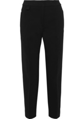 Theory Woman Cropped Cady Tapered Pants Black