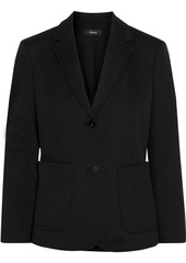 Theory Woman Cotton-blend Piqué Blazer Black