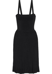 Theory - Pleated knitted dress - Black - L