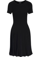 Theory - Pleated knitted dress - Black - M