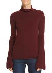 Theory Women's Bell Sleeve Cashmere Sweater  Red