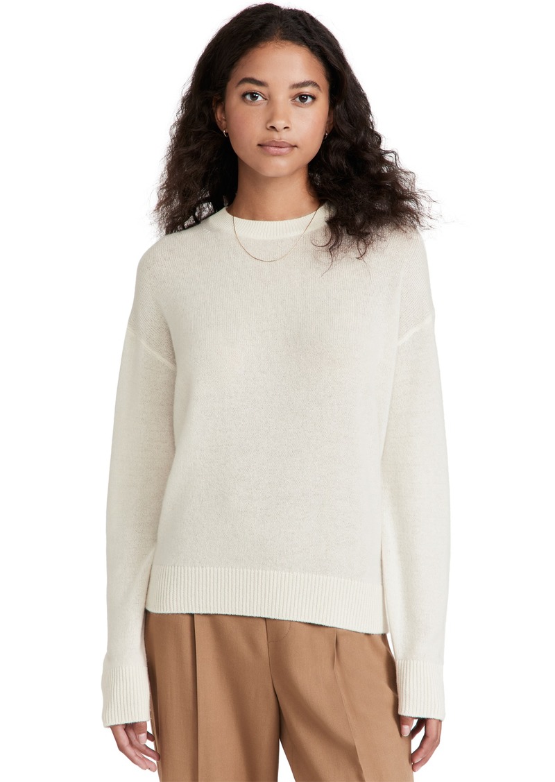 Theory Women's Cashmere Easy Pullover  Off White M