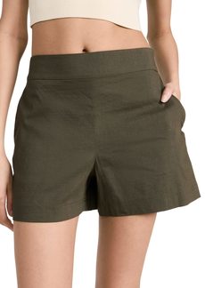 Theory Women's Clean Mini Shorts  Green