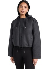 Theory Women's Cropped Parka  Grey M