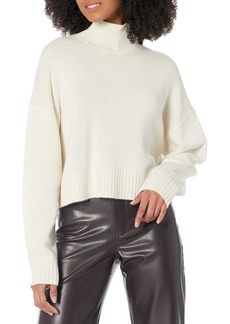 Theory Women's Cropped Turtleneck Pull-Over Sweater