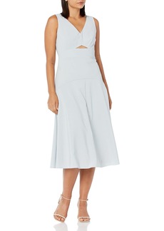 Theory womens Cutout in Crisp Poly Dress   US