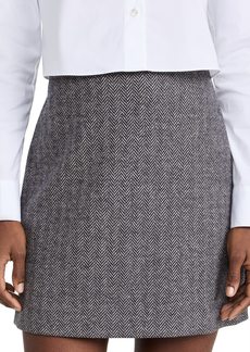 Theory Women's High Rise Mini Skirt