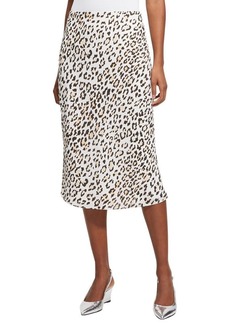 Theory Women's Leopard Slip Skirt