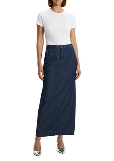Theory Women's Maxi Trouser Skirt  Blue