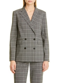 Theory Women's Piazza Double Breasted Stretch Wool Blazer