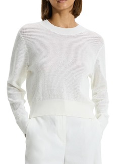 Theory Women's Pointelle Pullover Sweater