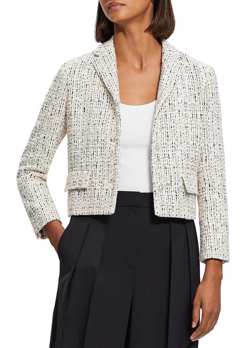 Theory Women's Tweed Crop Jacket