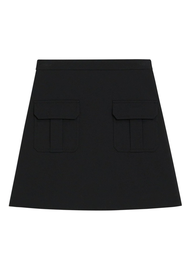 Theory Women's Twill Pocket Mini Skirt