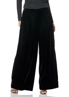 Theory Women's Velvet Low Rise Pleated Pant