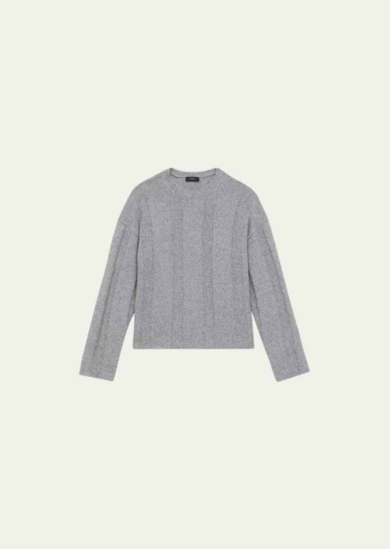 Theory Wool and Cashmere Rib-Knit Sweater