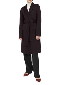 Theory Wool Cashmere Doubled Breasted Fitted Coat