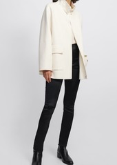Theory Wool-Cashmere Funnel-Neck Coat