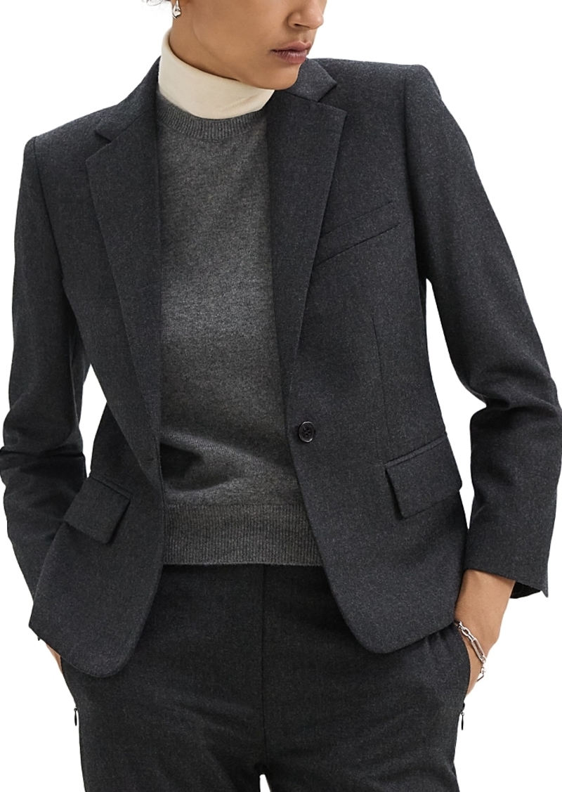 Theory Wool Single Button Blazer