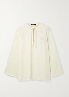 Theory Tie-neck Crepe Blouse