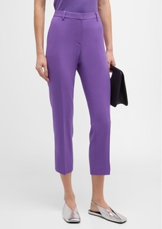 Theory Treeca 4 Admiral Crepe Tailored Crop Trousers