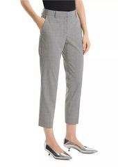 Theory Treeca Mid-Rise Wool-Blend Crop Pants