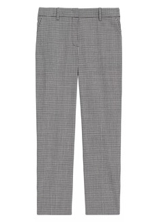 Theory Treeca Mid-Rise Wool-Blend Crop Pants
