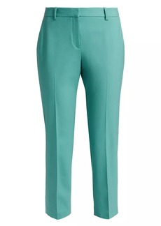 Theory Treeca Skinny-Leg Cropped Classic Suiting Pants