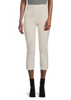 Theory Treeca Stretch-Linen Cropped Pants