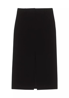 Theory Trouser-Style Crepe Midi-Skirt
