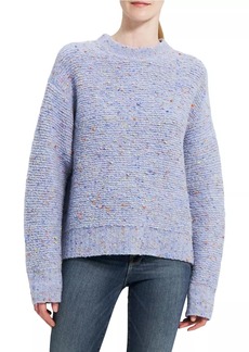 Theory Tweed Bouclé Mockneck Sweater