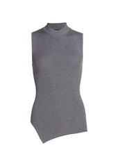 Theory Twisted Ribbed Knit Sleeveless Top