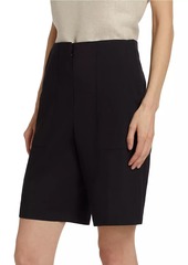 Theory Utilitarian Linen-Blend Shorts
