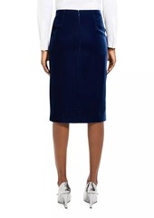 Theory Velvet Pencil Skirt