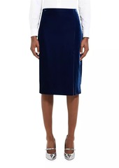 Theory Velvet Pencil Skirt