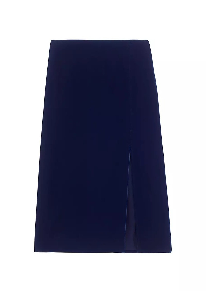 Theory Velvet Pencil Skirt