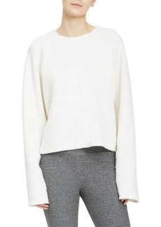 Theory Virgin Wool-Blend Cropped Sweater
