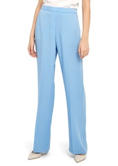 Theory Wide-Leg Silk Georgette Pull-On Pants