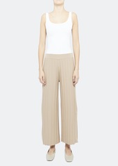 Theory Wide Rib Ankle Length Relaxed Pants - M