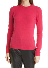 Theory Cashmere Crewneck Sweater in Bright Magenta/Husky at Nordstrom