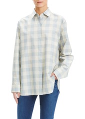 Women's Theory Classic Menswear Cotton & Silk Shirt