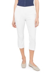 Theory Easy Cotton Blend Capri Pants in White at Nordstrom