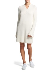 Theory Long Sleeve Cashmere Henley Dress