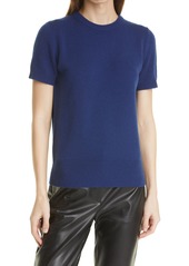 Theory Women's Short Sleeve Cashmere Sweater in Navy Sapphire/Husky at Nordstrom