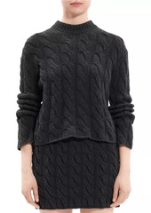 Theory Wool & Cashmere Cable-Knit Sweater