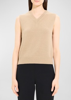 Theory Wool & Cashmere Shrunken Sweater Vest