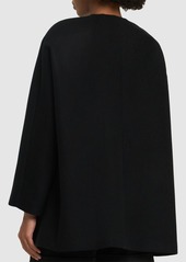 Theory Wool Blend Cape Coat