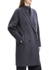 Theory Wool-Blend Double-Breasted Coat